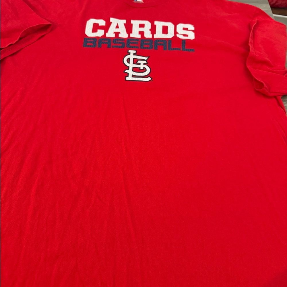 MLB St. Louis Cardinals Red / Navy Blue T-Shirt Men’s Size 3XL